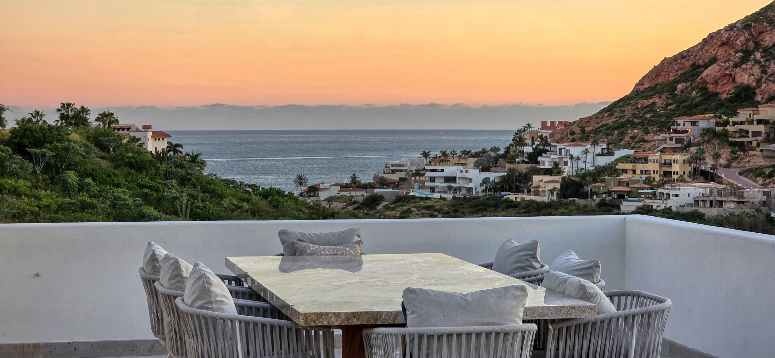 Los Cabos Rancho Cerro Colorado Casa Kiki showcases thoughtful design and premium upgrades. Originally built in 2011 with 3,228 sq ft of AC space, it was fully remodeled and expanded in 2023. The new layout integrates 2,376 sq ft of the original home with 2,419 sq ft of new construction, including a top-floor master suite and a 389 sq ft garage—totaling about 4,800 sq ft of air-conditioned living.Upgrades include new flooring, custom cabinetry, granite and quartz surfaces, designer lighting, and premium appliances. Open living areas connect seamlessly to terraces, pool, and outdoor kitchen, blending modern coastal style with comfort.Whether as a full-time residence or a luxurious vacation retreat, Casa Kiki stands out as a rare opportunity. The main house now features three spacious bedrooms, a full-size office, a sleek TV room, and a chef's kitchen designed for entertaining. A separate two-bedroom casita with single beds offers privacy for guests or extended family, while the addition of a gym, pool, spa, and landscaped garden creates a true resort-style experience at home.With solar panels for energy efficiency and breathtaking ocean for sale