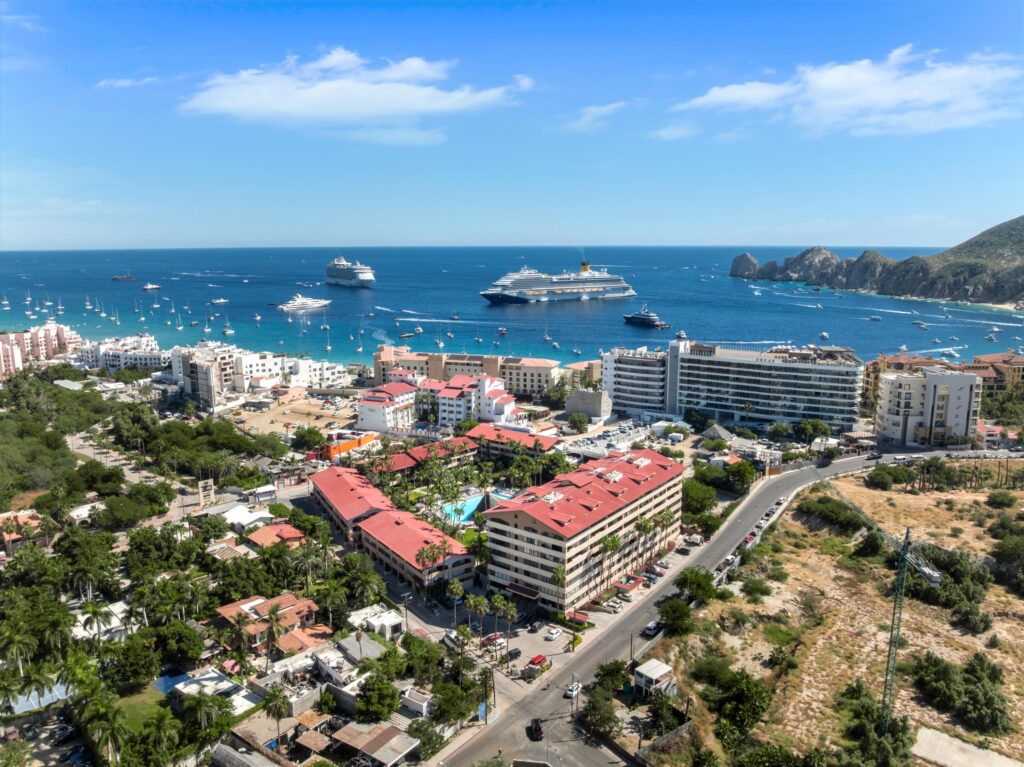 Los Cabos Marina Sol Marina Sol Residences offers a rare opportunity to own three connected ground-floor condos that can be combined into a 10 bedroom, 10 bathroom layout or separated into individual condos. The configuration includes a 4 bedroom center unit (A103) and two 3 bedroom units on each side (A101 and A107). Buyers can purchase them together as a 10 bedroom setup, or individually as a 3 bedroom or 7 bedroom combination.This setup works perfectly as a high-earning rental machine or as a spacious vacation home large enough for the entire family and friends. The ground-floor location gives you direct access to the heart of Marina Sol: a guarded, gated compound with a large resort-style pool, on-site restaurant and bar, mini-market, full-service spa, and open green areas where kids can safe play and run around.And then there's the advantage everyone wants: location, location, location. Marina Sol sits just a short walk from Medano Beach and the Cabo Marina, the mall and tons of bars and restaurants placing you in one of the most convenient and established communities in downtown Cabo San Lucas. The flexibility of combining or separating the units allows you to maximize the personal use and rental income, create multiple revenue streams, or simply enjoy a private retreat steps from everything Cabo has to offer. – A101/103/107, Cabo San Lucas, BS