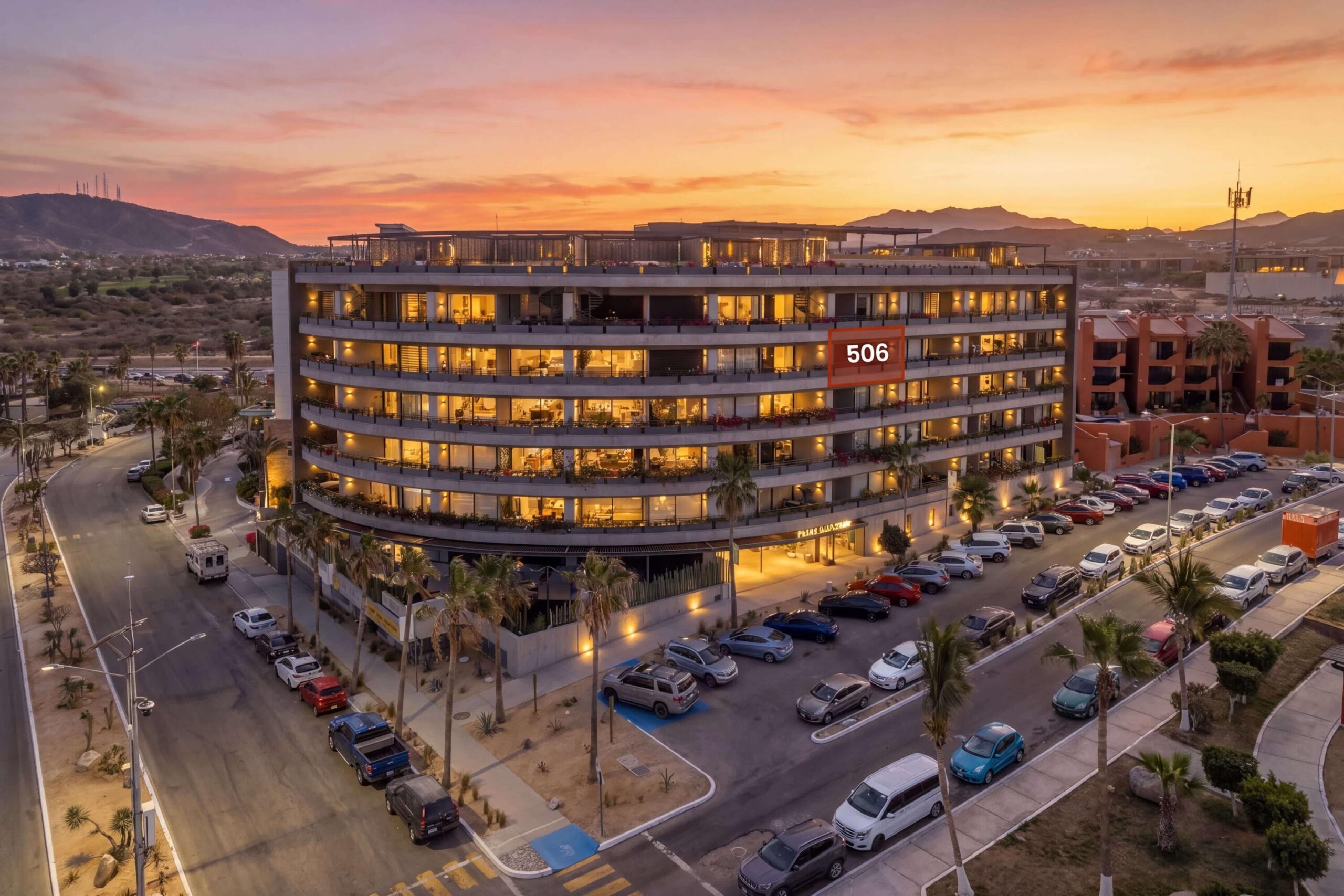 Los Cabos Punto Nima Welcome to Unit 506 at Punta Nima, a beautifully appointed fifth-floor residence offering sweeping 180-degree for sale