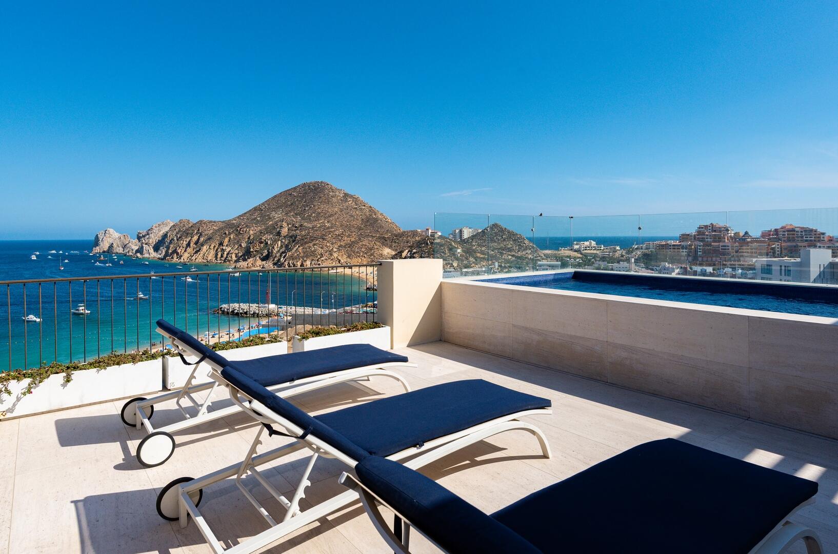 Los Cabos Hacienda Csl Set above the marina on Medano Beach, this 5-bedroom, 5.5-bath penthouse at 1Homes & Hotels encapsulates Cabo luxury. With sweeping for sale