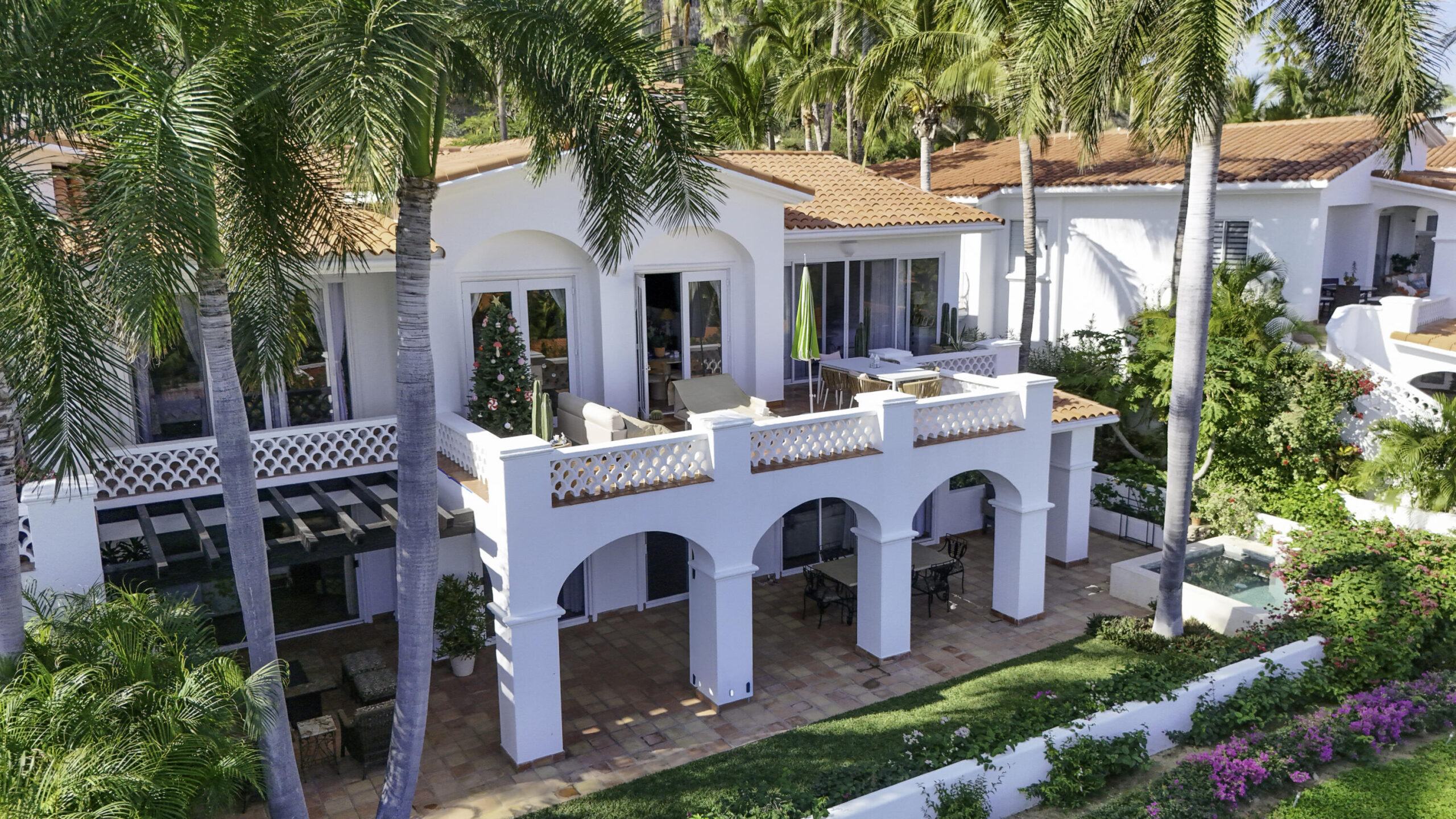 Los Cabos Villas De Montana Iconic Palmilla garden condominium with sweeping ocean and mountain for sale