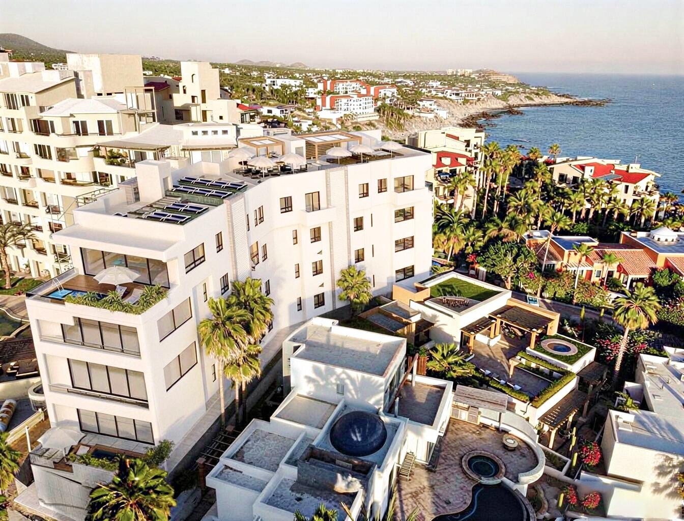 Los Cabos Montigny Montigny is an exclusive boutique condominium development featuring only 11 residences, and stands among the very few brand-new condominium options on the corridor's ocean side in Cabo San Lucas. Ideally located just a short walk from the renowned Monuments Beach, these homes offer access to Cabo's most dramatic beachfront, world-class surf, dining, and nightlife, all while living in an intimate community that larger developments simply can't offer. Each unit is thoughtfully designed with modern finishes, welcoming interior layouts, and seamless indoor-outdoor living. Select residences include private pools or expansive terraces. A rare highlight of the project is the inclusion of a private enclosed garage of 325+ SF with every condo, providing secure parking along with ample room for ... storage, equipment, or even a customizable flex space.This is a unique opportunity to own a brand-new boutique home in one of Cabo's most coveted coastal locations. for sale