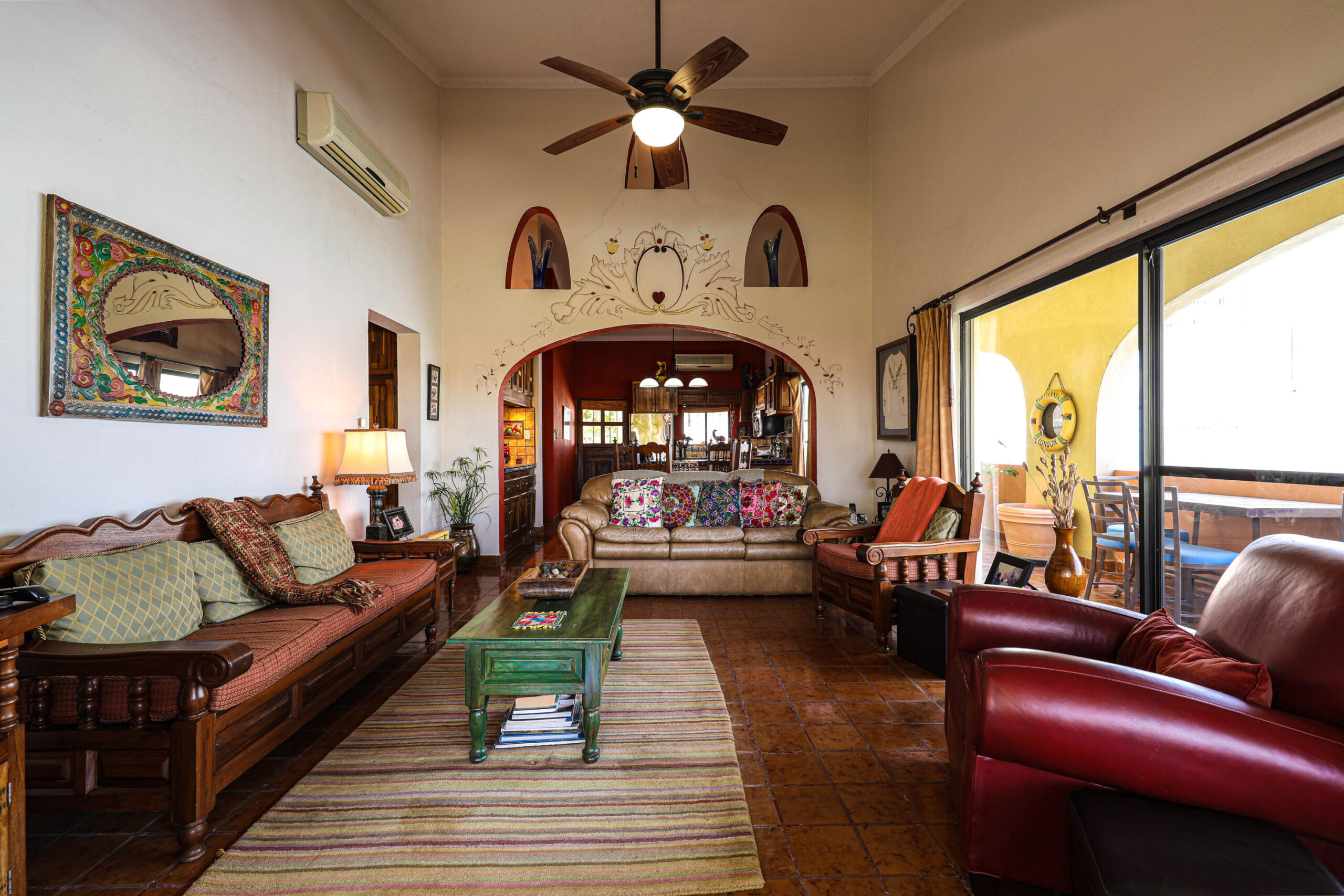 Los Cabos Marina Sol This beautiful 1737 square foot, 2-bedroom penthouse condo with vaulted ceilings, has been furnished with a Mexican style, it has a large wrap around spacious patio with a beautiful for sale