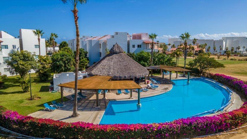 Los Cabos Costa Mare Income-producing condo in Costa Mare, a boutique 28-unit development just minutes from the Marina, beaches, golf courses, and top dining in Cabo San Lucas. More than real estate, this is a turnkey Airbnb business. Delivered fully furnished, professionally decorated, and already operating, including flat-screen TVs, towels, linens, pans, dishes, and everything needed to generate income from day one. The unit offers 2 bedrooms, 2 bathrooms, and 102 m² total (90 m² interior + 12 m² terrace), located on the second level, featuring a modern kitchen with quartz countertops and a private balcony with city – PENINSULA VILLA 3, San Jose del Cabo, BS