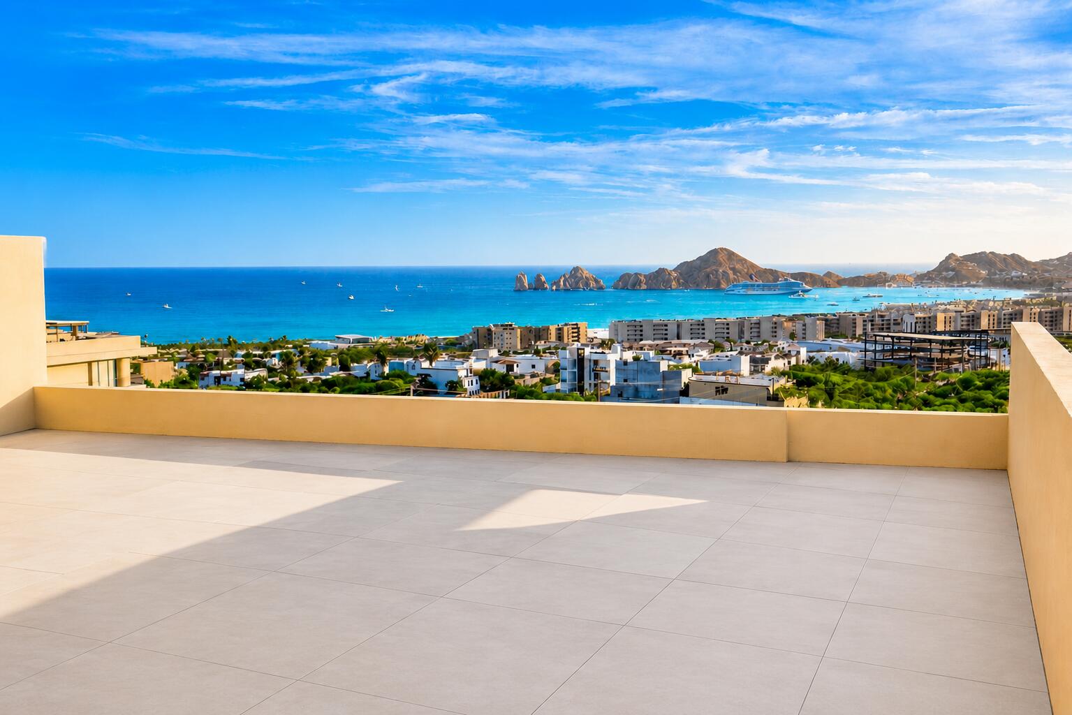 Los Cabos The Arc The ''ARC'' RESIDENCES...CITYSCAPE are nestled in a privileged location at the top of El Tezal, coupled with it's architectural placement of the 3 ''Wines of the Baja'' inspired Towers - Nebbiolo, Syrah & Merlot, will enable 60 beautifully designed Condominiums to enjoy panoramic Ocean and Arch for sale