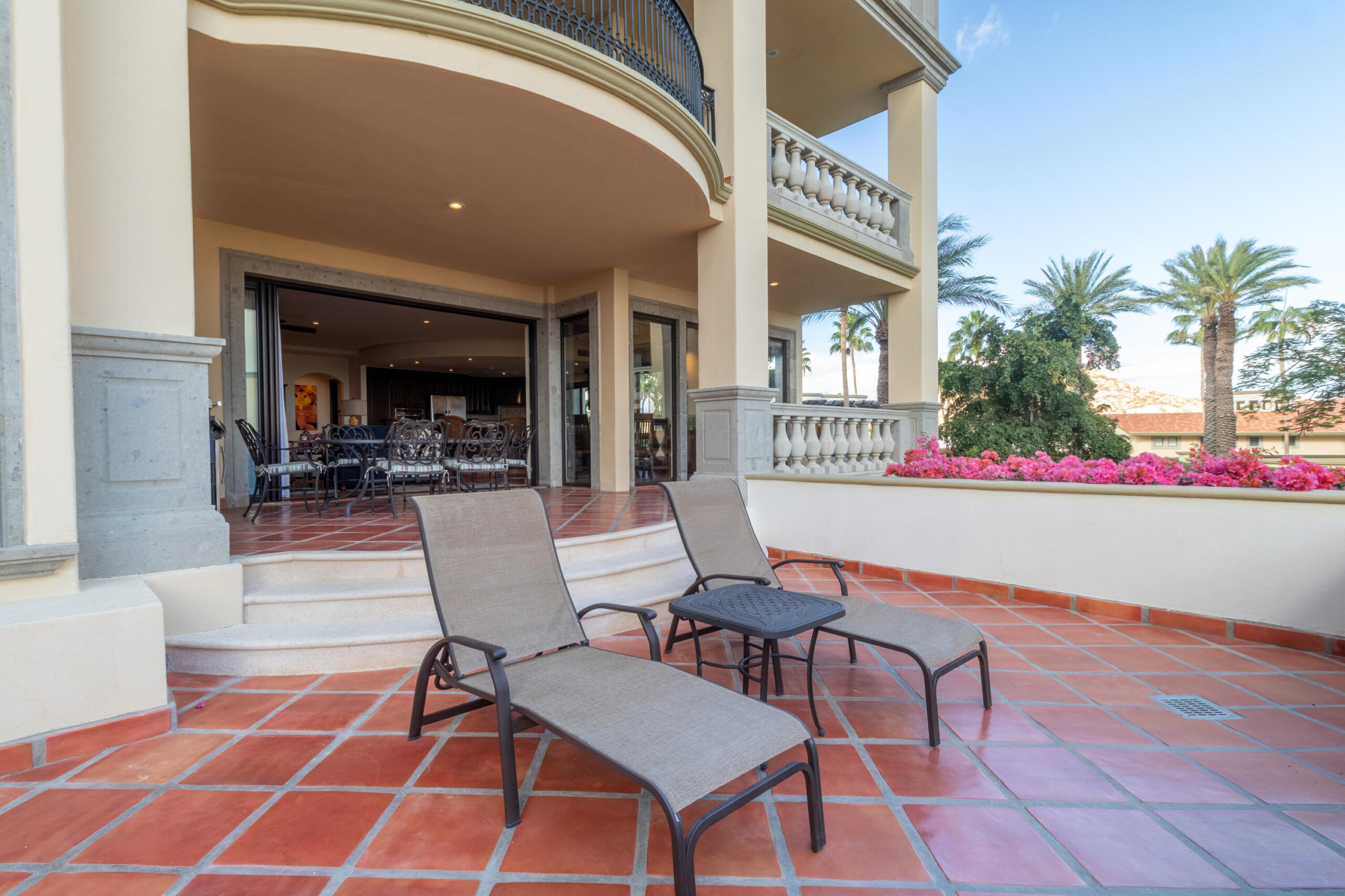 Los Cabos Puerta Del Sol-Cdsol Price IMPROVEMENT! Welcome to Residence A-105, a desirable 2-bedroom, 2.5-bath ground-floor condominium located in Building A of Puerta del Sol, one of the most established and charming communities within the prestigious Cabo del Sol corridor along the Gulf of California.This residence offers a warm and inviting living experience, blending traditional Mexican character with functional design. The open-concept kitchen flows seamlessly into the dining and living areas, creating a comfortable space for everyday living and entertaining. Rich Saltillo flooring throughout enhances the home's charm, adding texture and authenticity while keeping interiors cool and timeless.Large sliding hurricane-proof glass doors connect the interior spaces to the outdoor terraces, allowing natural light and ocean breezes to fill the home. The layout is designed for effortless indoor-outdoor living, capturing the relaxed Baja lifestyle that defines Los Cabos.A standout feature of this residence is its dual-terrace design. The covered terrace provides a shaded outdoor living area, ideal for morning coffee, relaxing afternoons, or al fresco dining. Adjacent to it, a second open terrace offers the perfect setting for sunbathing and enjoying the for sale
