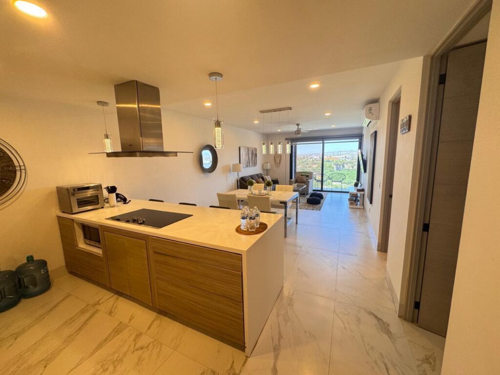 Los Cabos Amaterra Discover elevated living at Amaterra 602A, a stylish turnkey penthouse in the heart of the Cabo San Lucas corridor. Located just a 5-minute walk from the beach, this fully furnished 2-bedroom, 2-bath residence offers comfort, convenience, and excellent Airbnb potential. Positioned on the 6th floor, the condo features modern finishes, mini-split A/C, ceiling fans, and a bright open layout with city – SN UNIDAD PRIVATIVA A37, Cabo Corridor, BS