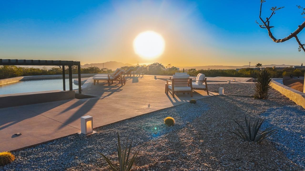 Los Cabos Monte Rocella Developer unit: Welcome to Monte Rocella, a planned master community in the heart of Tezal. This 2 bedroom 2 bathroom garden level condo with beautiful terrace has a private garden and a splash pool in terrace. The panoramic for sale