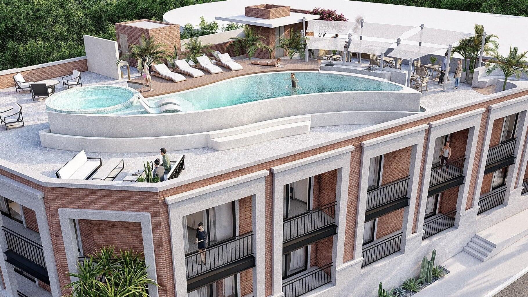 Los Cabos Todos Santos-General LAST UNIT LEFT!!Delivery March 2026! Boutique living with rooftop pool and underground parking in the heart of Todos Santos. Welcome to Vista Pacífica, a private development with only 8 boutique condominiums, offering a rare opportunity to own in one of Baja's most sought-after and culturally rich towns.Each residence is designed for comfortable, functional living and features:- 2 Bedrooms | 2 Bathrooms | Rooftop Community Pool- Spacious Kitchen & Open-Concept Living Areas- Underground Parking - a valuable feature rarely found in Todos Santos At the center of Vista Pacífica is a rooftop space designed for relaxation and social gatherings, featuring a pool and panoramic for sale