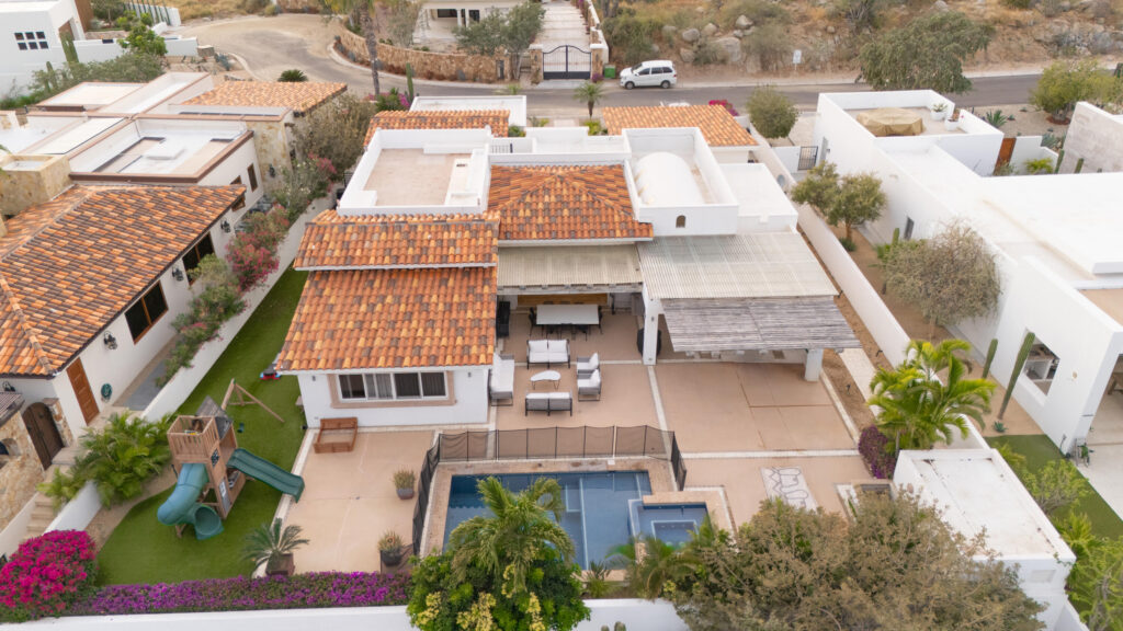 Los Cabos Pedregal Csl Villa Felicidad is a 5-bedroom, 5.5-bath residence in Pedregal that combines scale, location, and proven income potential. Set just minutes from the main gate and within walking distance to the marina, it offers effortless access to Cabo's best dining and nightlife while maintaining privacy. The home features a private pool, expansive terraces, and panoramic marina – 11 Camino Del Pacífico, Cabo San Lucas, BS