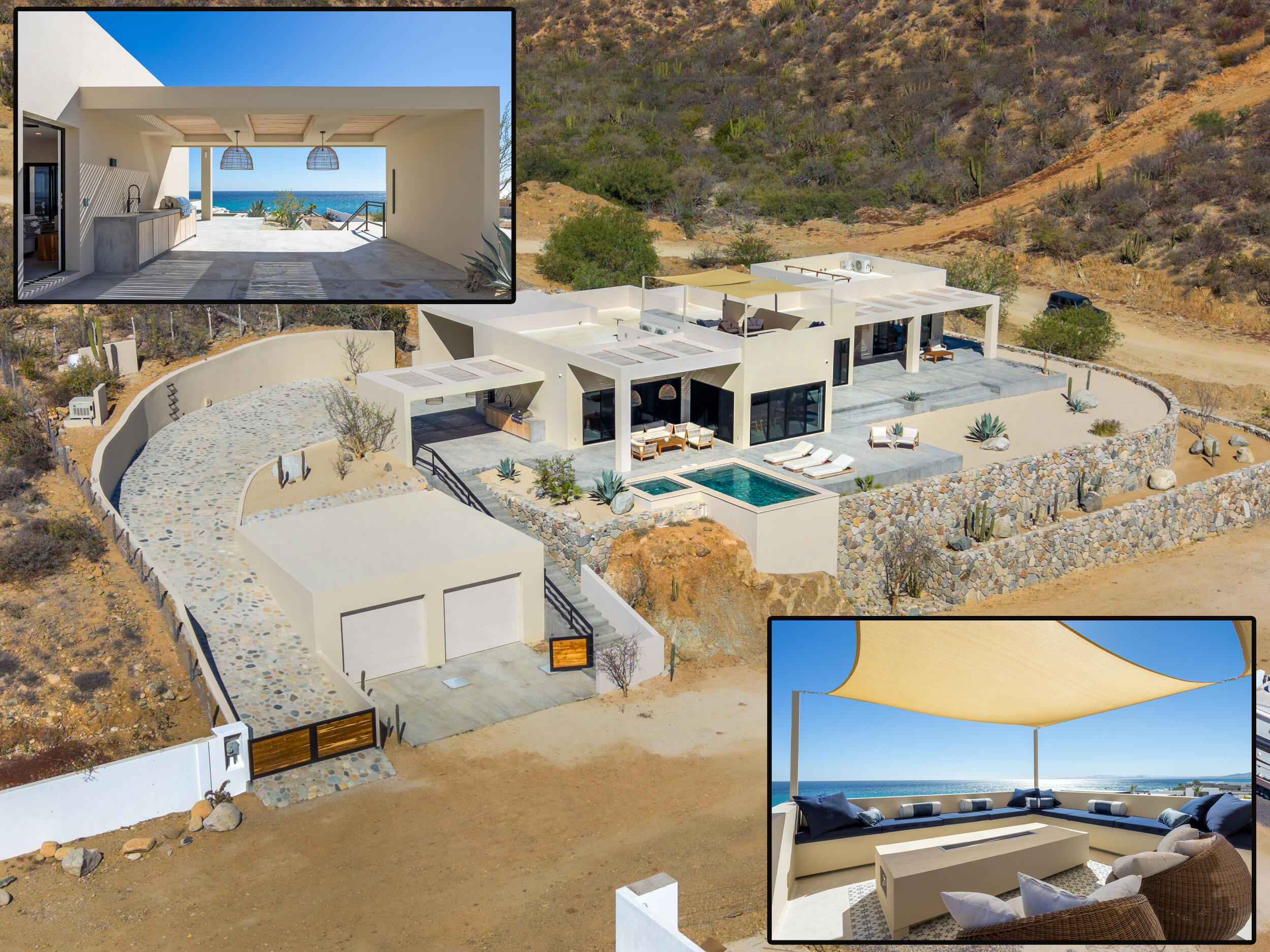 Los Cabos Bugambilias Located in Bugambillias at Cabo Real, this 3-bed, 4 full + 1 half bath home offers 2,754 ft² interior on a 3,378 ft² lot with ocean and golf course for sale