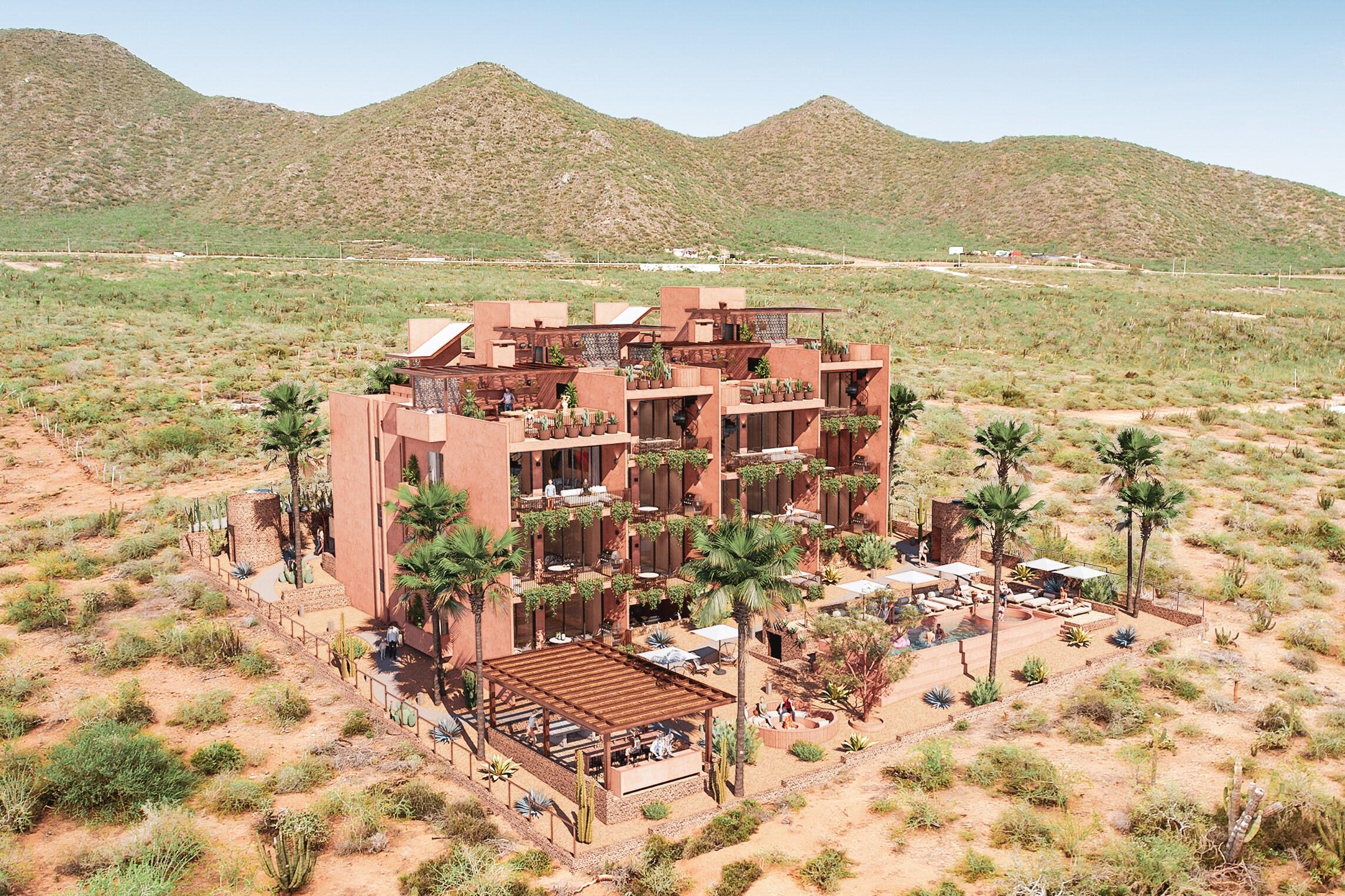 Los Cabos Dunna Welcome to Dunna - A New Standard of Luxury in Cabo. More than a residence, Dunna is a vibrant, fully integrated community where luxury, culture, and recreation converge. Designed by renowned architects Sordo Madaleno, this visionary development seamlessly blends timeless elegance with natural tranquility, offering meticulously crafted residences and garden villas complemented by world-class amenities. Elevated Living, Unmatched Experiences Choose from 13 thoughtfully designed floor plans from 2 - 5 bedrooms ranging from 1,475 - 6,458 sq. ft., featuring seamless indoor-outdoor living, elegant finishes, private rooftops, jacuzzis, and lush garden terraces. Resort-Style AmenitiesEnjoy unparalleled amenities, including:" Infinity pools (Adults-only, Family, Kids & Oasis)" State-of-the-art wellness & fitness center" Luxury spa (sauna, steam, ice baths, massage suites)" Exclusive rooftop lounges & panoramic – LADERA Carr. Transp. Km24.5 Cerro C, San Jose Corridor, BS