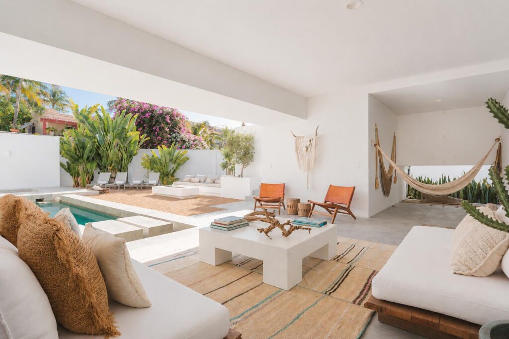 Los Cabos Costa Azul One of Baja's Most Distinctive Architectural Residences.Casa Margaux is not a typical home; it is a fully realized architectural hospitality concept.Designed with the sensibility of a boutique retreat, the villa seamlessly blends indoor-outdoor living, globally curated interiors, and one-of-a-kind design elements that create a truly immersive experience.More than a residence, Casa Margaux has positioned itself as a design-driven destination, appealing to a sophisticated, international audience seeking privacy, aesthetics, and meaningful experiences. Casa Margaux represents a compelling luxury real estate investment positioned at the intersection of design, lifestyle quality, and income potential. Located in the highly desirable Costa Azul corridor of San José del Cabo, the property combines architectural distinction, turnkey condition, and demonstrated rental performance with a disciplined, lifestyle-first operating approach. Airbnb's most Wish-Listed House in Baja California Sur.Supported by consistent seasonal demand, premium nightly rates, and a unique positioning within a low-inventory, beach-adjacent market, the villa delivers meaningful income generation without requiring full-time rental intensity. Its design-forward identity, walkable location, and flexibility for curated experiences further enhance its appeal across multiple demand segments.This balanced profile provides investors with a resilient and differentiated asset, offering attractive cash-flow characteristics, long-term value preservation, and the flexibility to enjoy personal use without compromising financial performance. Beyond traditional rentals, Casa Margaux also presents opportunities to expand revenue through wellness retreats, private events, and creative productions, reinforcing its multi-dimensional income potential.As both a refined lifestyle residence and a proven income-producing asset, Casa Margaux stands as a rare opportunity within the Costa Azul market, where limited inventory and strong demand continue to support long-term appreciation.This dual positioning is what makes Casa Margaux not only a residence, but a strategic lifestyle investment. – Lote 1 Manzana B, San Jose del Cabo, BS