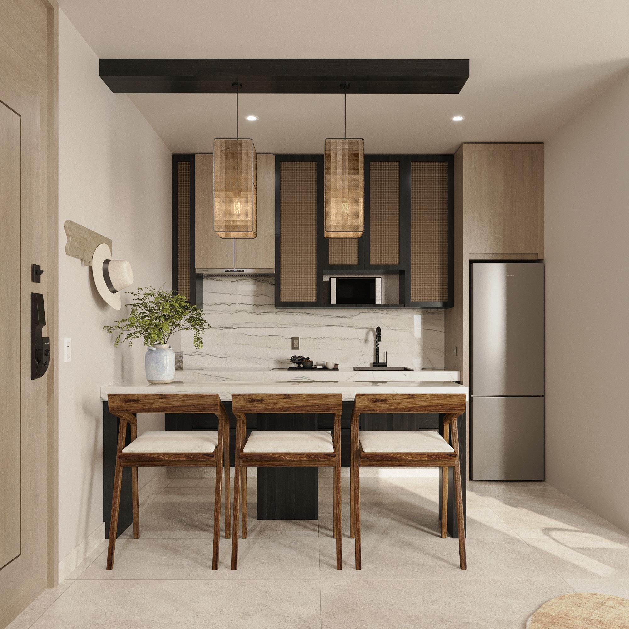 Los Cabos Kamu Living KAMU Living 313 es una unidad de dos recámaras en preventa, ideal para quienes buscan mayor comodidad y potencial de rentabilidad en El Tezal.El desarrollo integra amenidades tipo hotel como alberca, jacuzzi, gimnasio, rooftop, coworking, elevador y estacionamiento subterráneo. La operación de rentas vacacionales estará a cargo de Momentum, empresa especializada en la administración y promoción de propiedades en plataformas como Airbnb, Booking y Expedia.Además, KAMU Living contará con locales comerciales en planta baja y la presencia de IWG con oficinas y consultorios, creando un entorno dinámico de servicios, trabajo y hospitalidad. With a hotel reservation system integrated with leading platforms like Expedia, Booking, Airbnb, and other powerful engines, supported by expert hospitality managers in Los Cabos, KAMU Living ensures optimal exposure and high occupancy rates.Designed by seasoned developers with extensive experience in Los Cabos' hospitality industry, KAMU Living promises higher returns than traditional vacation rentals while offering a luxurious lifestyle and unmatched convenience. – EL TEZAL, Cabo Corridor, BS