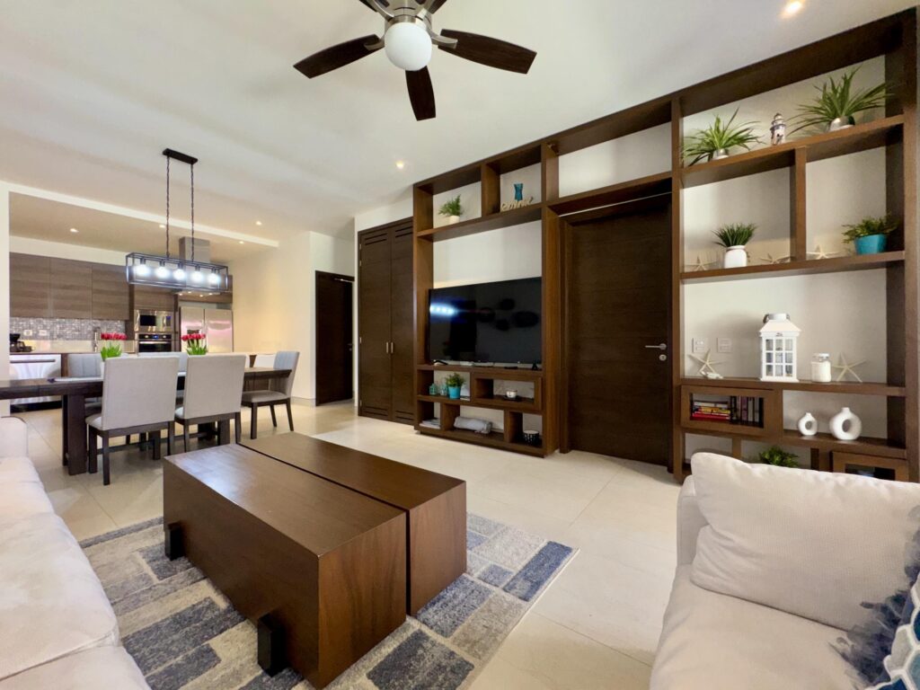 Los Cabos Vista Vela Iii Exceptional opportunity to own a turnkey, beautifully furnished 3-bedroom, 3-bathroom ground-floor condo in the highly sought-after Vista Vela development. This bright, open-concept condo features a spacious living area adorned custom built-ins, seamlessly transitioning into a fully accessorized kitchen complete with a breakfast bar--perfect for entertaining. The generously sized bedrooms boasts private ensuite bath, offering ultimate comfort and privacy for guests. Step out onto your private terrace to enjoy direct, seamless access to the sparkling resort-style pool. Unmatched in convenience and walkability, this prime location places you steps from popular local restaurants, trendy coffee shops, and grocery stores, while remaining just minutes from the beach, vibrant downtown, & marina. Situated within the premier Vista Vela community, this property offers a family and pet-friendly environment enveloped in lush landscaping and protected by 24-hour onsite security with secured access. Residents enjoy resort-style amenities including 3 pristine pools, a fully equipped gym, pickleball courts, a children's play area, dedicated barbecue areas, a cozy firepit, and an expansive community space perfect for hosting larger gatherings. Whether you are seeking a lucrative short-term or long-term rental property with incredible income potential or a turnkey dream home ready for immediate move-in, this rare ground-floor oasis delivers the ultimate Cabo lifestyle.Oportunidad excepcional para adquirir un condominio llave en mano, bellamente amueblado, de 3 recámaras y 3 baños en planta baja en el codiciado complejo Vista Vela. Este luminoso condominio de concepto abierto cuenta con una espaciosa sala de estar con muebles empotrados a medida, que se integra a la perfección con una cocina totalmente equipada con barra de desayuno, ideal para recibir invitados. Las recámaras, de generosas dimensiones, cuentan con baño privado, ofreciendo máxima comodidad y privacidad para los huéspedes. Salga a su terraza privada y disfrute de acceso directo a la espectacular piscina estilo resort. Con una ubicación privilegiada que le brinda una comodidad inigualable y fácil acceso a pie, se encuentra a pocos pasos de populares restaurantes locales, cafeterías de moda y supermercados, a solo minutos de la playa, el vibrante centro de la ciudad y el puerto deportivo. Ubicada en la exclusiva comunidad de Vista Vela, esta propiedad ofrece un ambiente familiar y acogedor para mascotas, rodeado de exuberantes jardines y con seguridad las 24 horas y acceso controlado. Los residentes disfrutan de comodidades estilo resort, que incluyen 3 piscinas impecables, un gimnasio totalmente equipado, canchas de pickleball, un área de juegos para niños, zonas de barbacoa, una acogedora fogata y un amplio espacio comunitario ideal para celebrar grandes reuniones. Ya sea que busque una propiedad de alquiler rentable a corto o largo plazo con un increíble potencial de ingresos o... – Vista Vela III, Cabo Corridor, BS